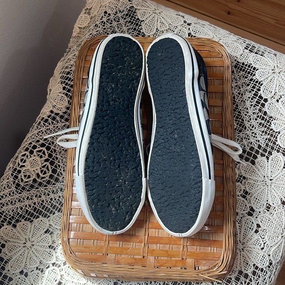 Coach Signature Logo Canvas and Leather Sneakers in black and white - Picture 8 of 9